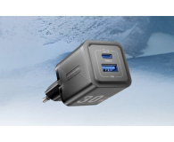 Vention Ładowarka 1x USB-A 1x USB-C GaN 30W czarna - 1543397 - zdjęcie 3